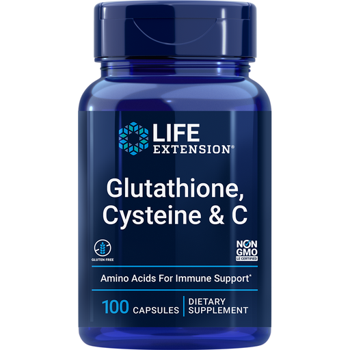 Glutathione, Cysteine & C (100 Capsules)-Vitamins & Supplements-Life Extension-Pine Street Clinic