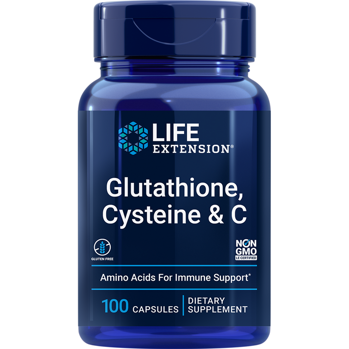 Glutathione, Cysteine & C (100 Capsules)-Life Extension-Pine Street Clinic