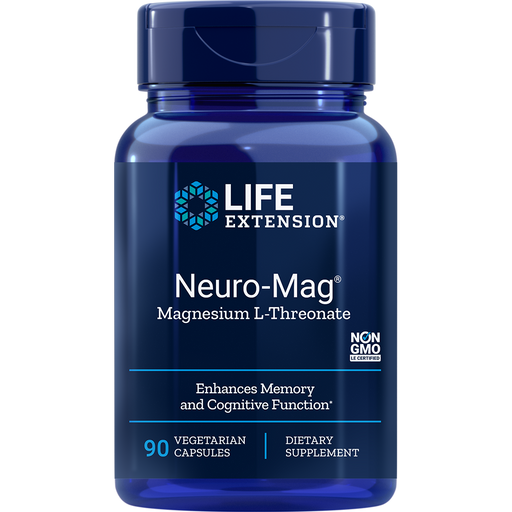 Neuro-Mag Magnesium L-Threonate (90 Capsules)-Vitamins & Supplements-Life Extension-Pine Street Clinic