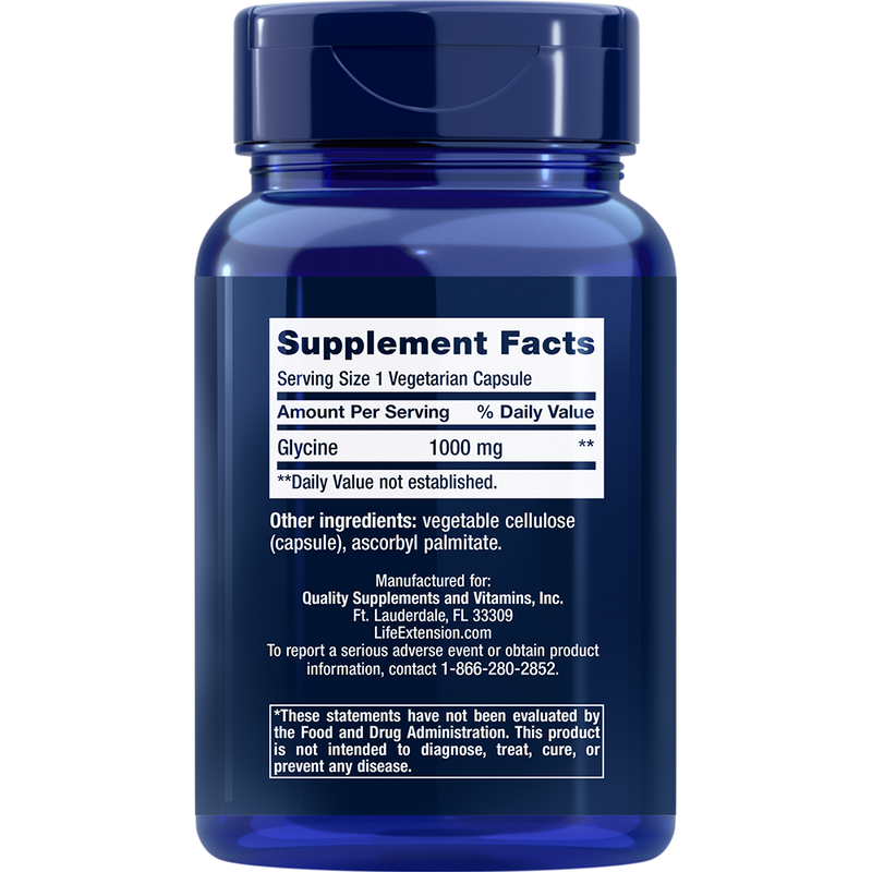 Glycine 1000 mg (100 Capsules)