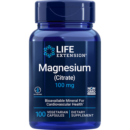 Magnesium (Citrate) (100 mg) (100 Capsules)-Vitamins & Supplements-Life Extension-Pine Street Clinic