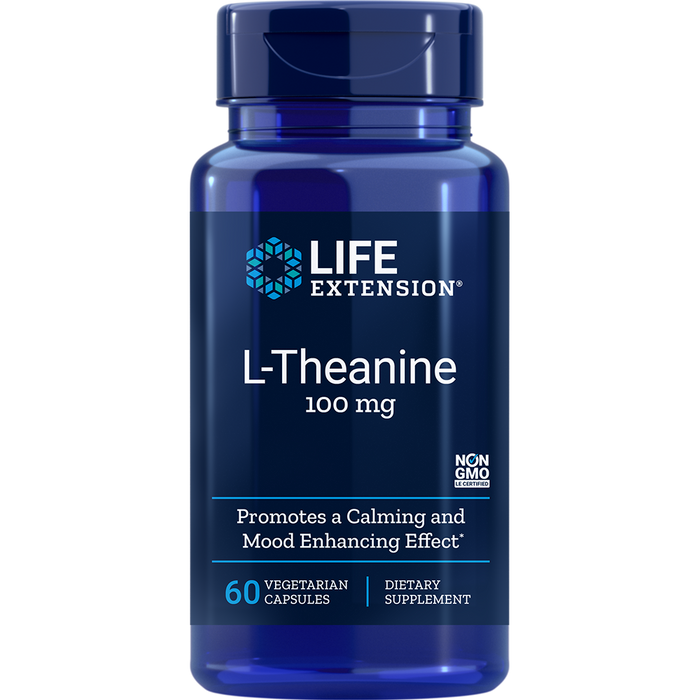 L-Theanine 100 mg (60 Capsules)-Vitamins & Supplements-Life Extension-Pine Street Clinic