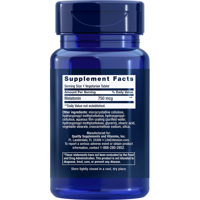 Melatonin 3 mg 6-Hour Time Release (60 Capsules)