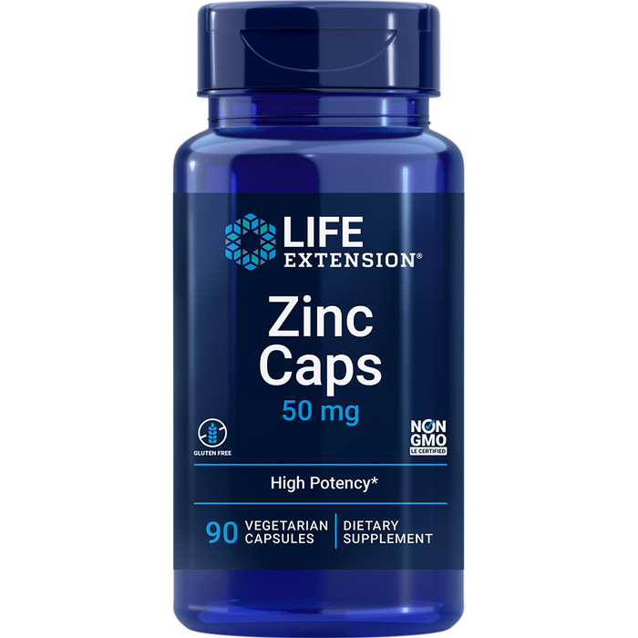 Zinc Caps 50 mg (90 Capsules)-Life Extension-Pine Street Clinic