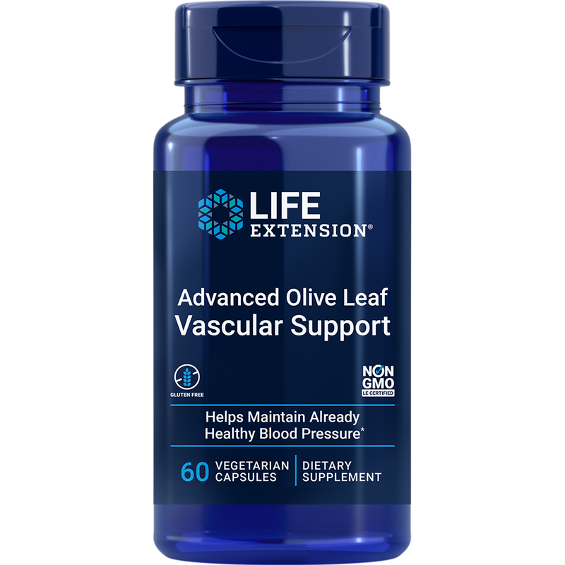 Advanced Olive Leaf Vascular Support with Celery Seed Extract (60 Capsules)
