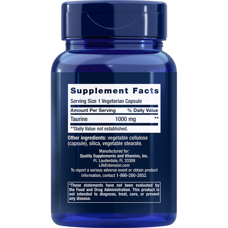 Taurine (1000 mg) (90 Capsules)