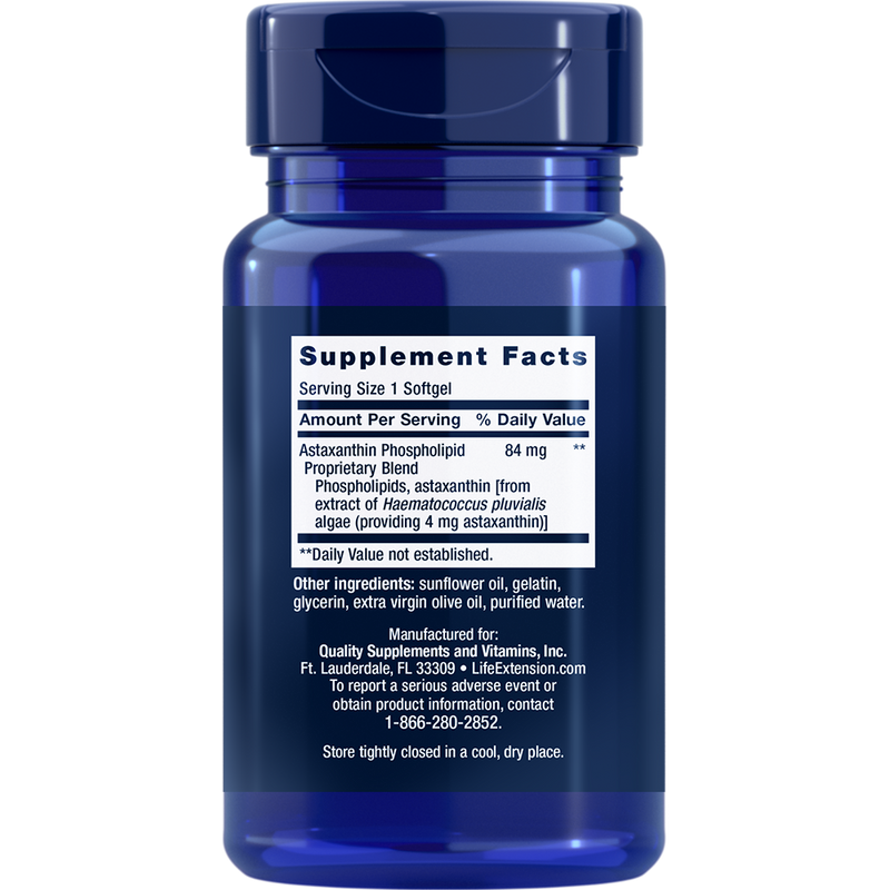 Astaxanthin with Phospholipids (4 mg) (30 Softgels)
