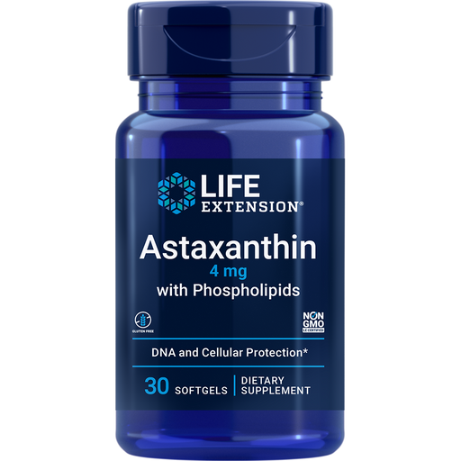 Astaxanthin with Phospholipids (4 mg) (30 Softgels)-Life Extension-Pine Street Clinic
