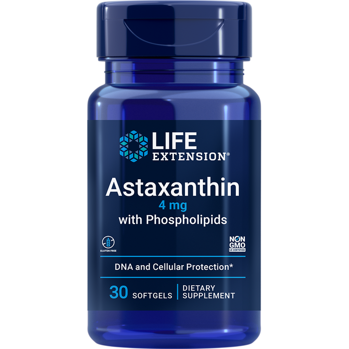 Astaxanthin with Phospholipids (4 mg) (30 Softgels)-Vitamins & Supplements-Life Extension-Pine Street Clinic