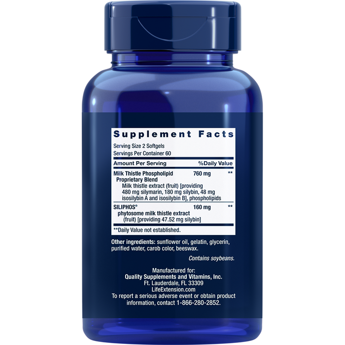 Advanced Milk Thistle (120 Softgels)-Vitamins & Supplements-Life Extension-Pine Street Clinic