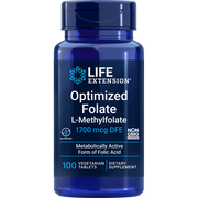 Optimized Folate (L-Methylfolate) 1700 mcg (100 Tablets)