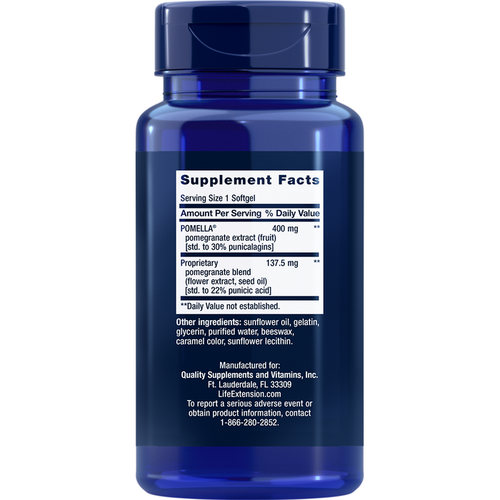 Pomegranate Complete (30 Softgels)-Vitamins & Supplements-Life Extension-Pine Street Clinic