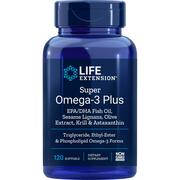 Super Omega-3 Plus EPA/DHA with Sesame Lignans, Olive Extract, Krill, & Astaxanthin (120 Softgels)