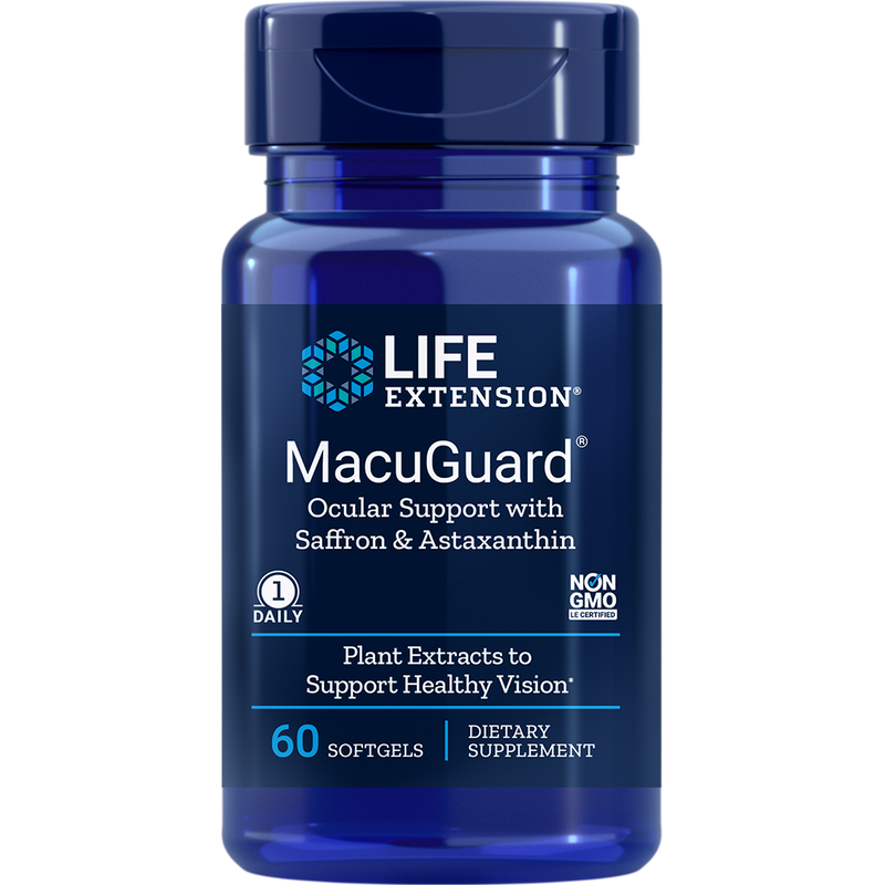 MacuGuard Ocular Support with Saffron & Astaxanthin (60 Softgels)