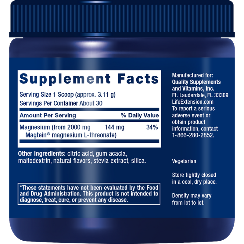 Neuro-Mag® Magnesium L-Threonate (Tropical Punch) (93.35 Grams)