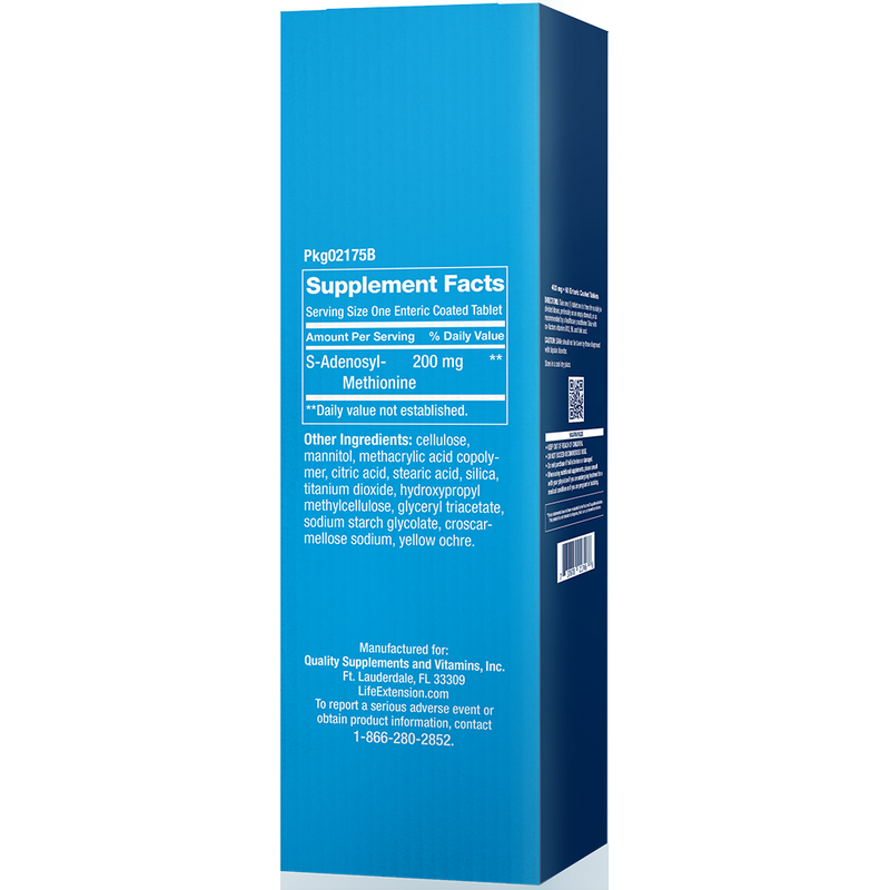 SAMe (S-Adenosyl-Methionine) (200 mg) (30 Enteric Coated Tablets)