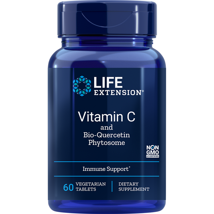 Vitamin C and Bio-Quercetin Phytosome (1000 mg)-Vitamins & Supplements-Life Extension-60 Tablets-Pine Street Clinic