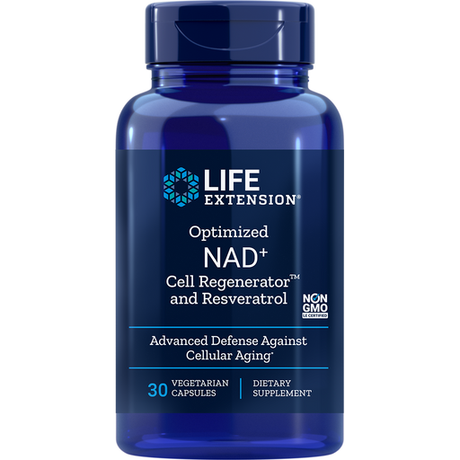 Optimized NAD+ Cell Regenerator with Resveratrol (30 Capsules)-Vitamins & Supplements-Life Extension-Pine Street Clinic