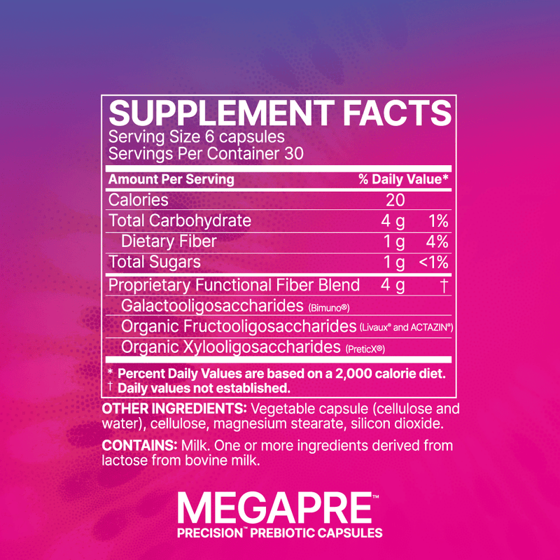 MegaPre Precision Prebiotic (180 Capsules)