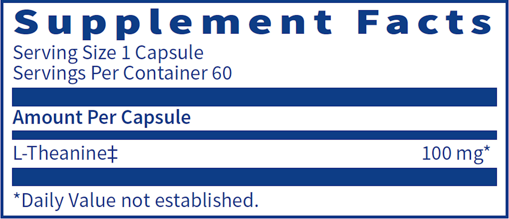 L-Theanine (60 Capsules)