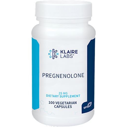 Pregnenolone (25 mg) (100 Capsules)-Vitamins & Supplements-Klaire Labs - SFI Health-Pine Street Clinic
