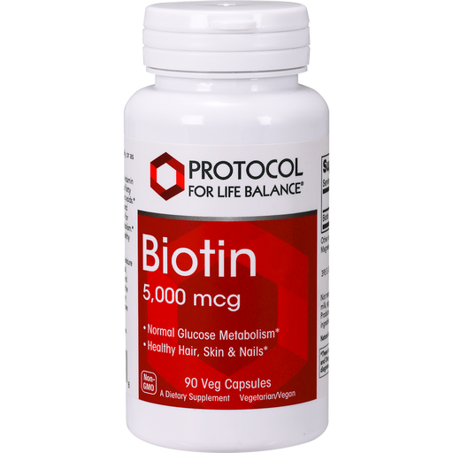 Biotin (90 Capsules)-Protocol For Life Balance-Pine Street Clinic