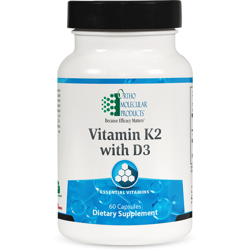 Vitamin K2 with D3-Vitamins & Supplements-Ortho Molecular Products-60 Capsules-Pine Street Clinic