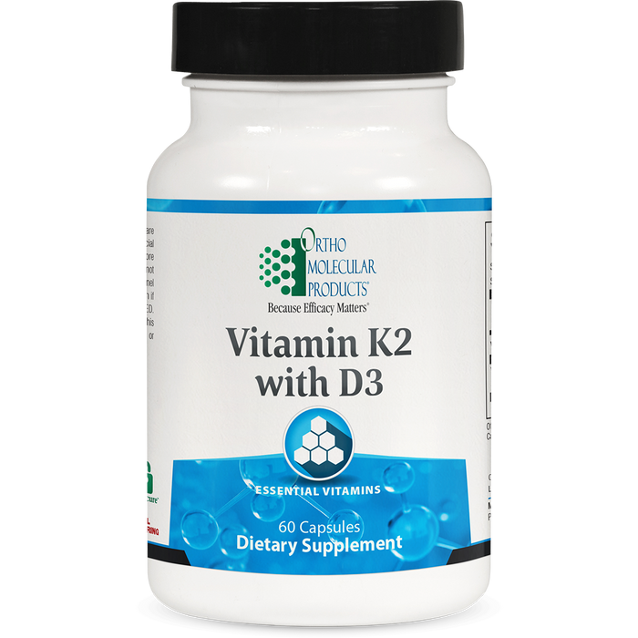 Vitamin K2 with D3-Vitamins & Supplements-Ortho Molecular Products-60 Capsules-Pine Street Clinic