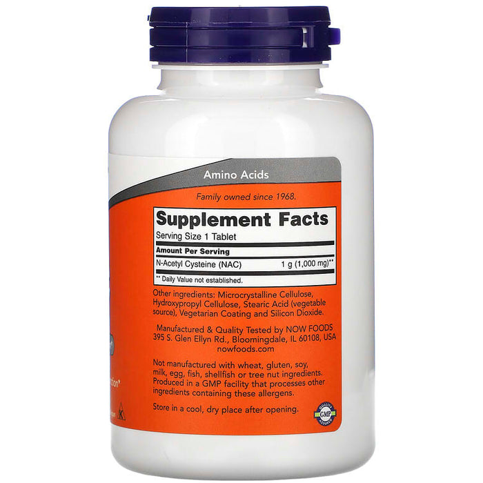 NAC (N-acetyl cysteine) (1,000 mg)-Vitamins & Supplements-NOW-Pine Street Clinic