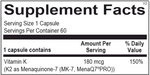 Vitamin K2 (180 mcg) (60 Capsules)