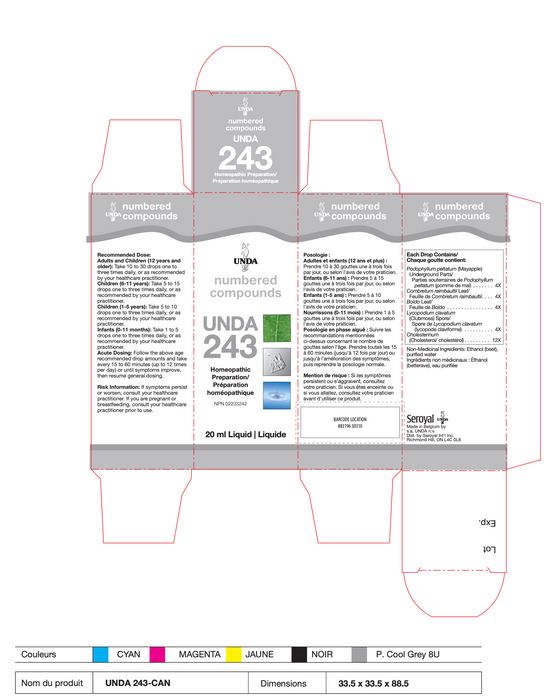 UNDA 243 (20 ml)-Vitamins & Supplements-UNDA-Pine Street Clinic