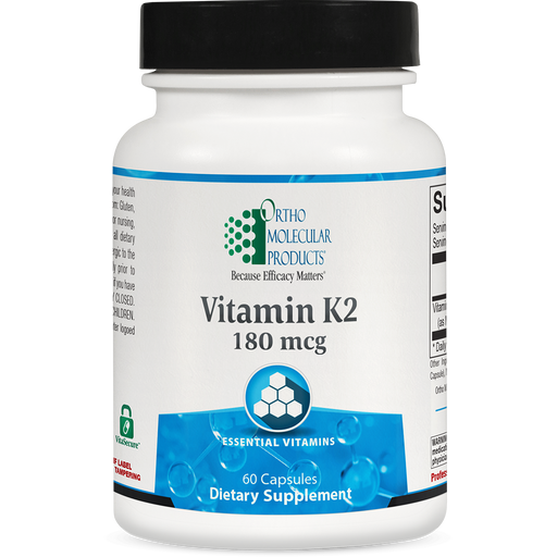 Vitamin K2 (180 mcg) (60 Capsules)-Vitamins & Supplements-Ortho Molecular Products-Pine Street Clinic