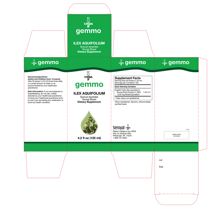 Ilex Aquifolium (125 ml)-Vitamins & Supplements-UNDA-Pine Street Clinic