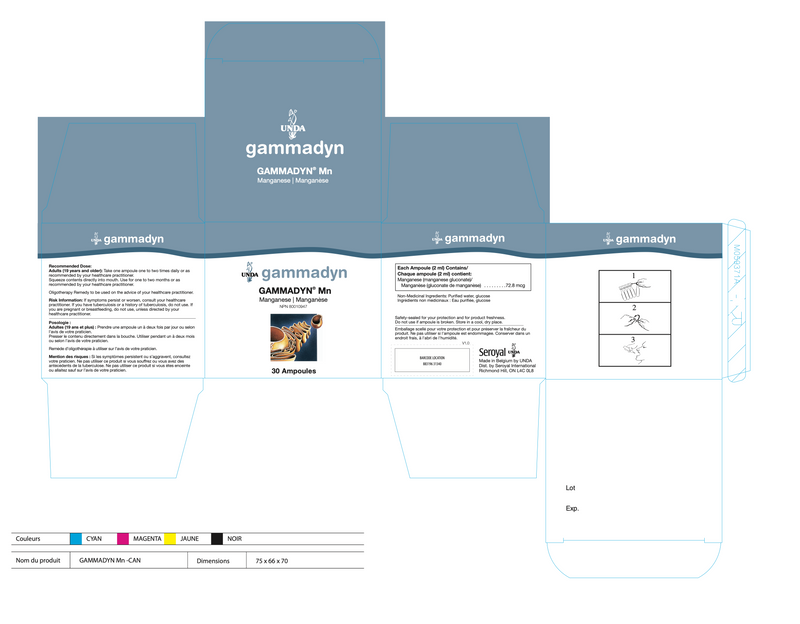 Gammadyn Mn (Manganese) (30 Ampoules)