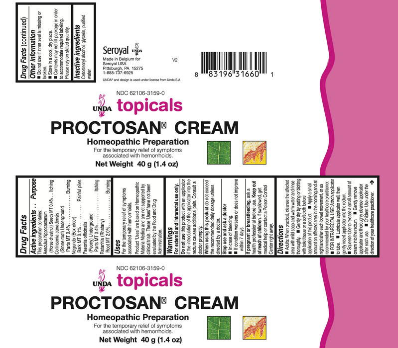 Proctosan Cream (40 grams)-Vitamins & Supplements-UNDA-Pine Street Clinic