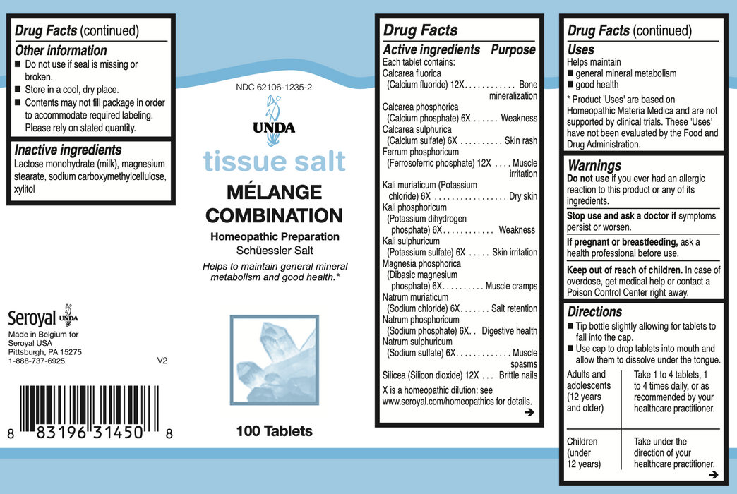 Melange Tissue Salt (100 Tablets)