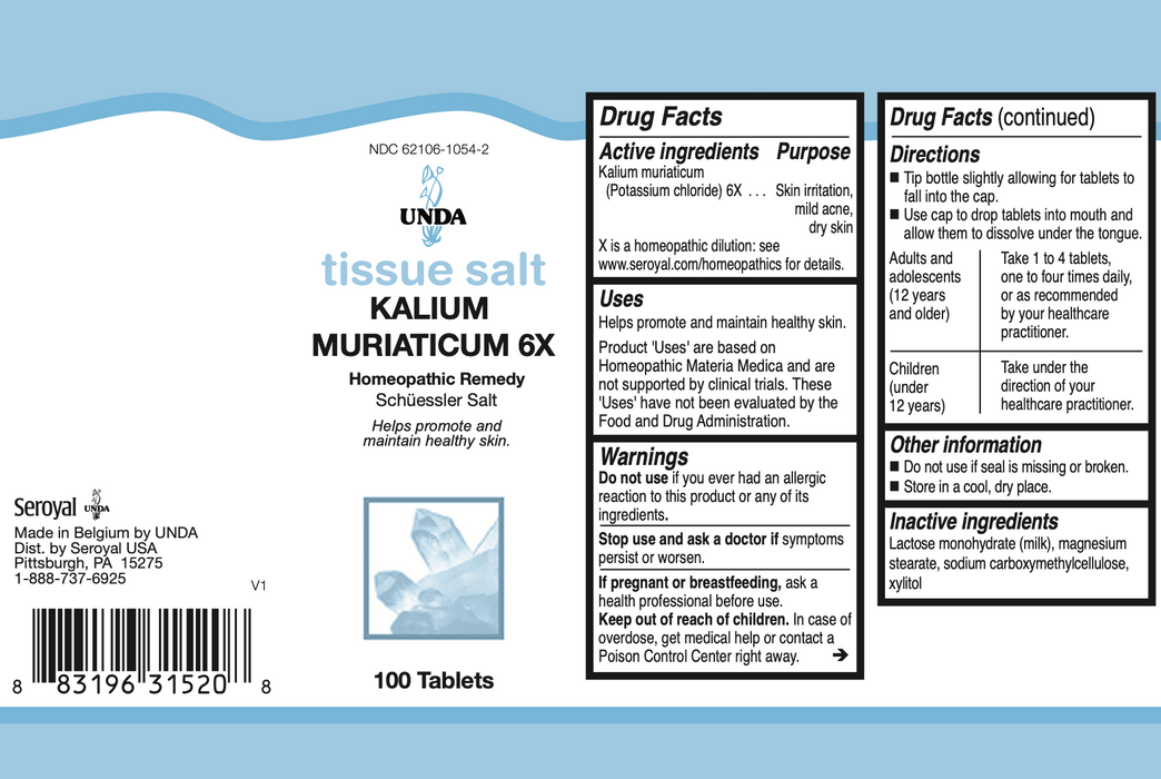 Kalium Muriaticum 6X (100 Tablets)-Vitamins & Supplements-UNDA-Pine Street Clinic