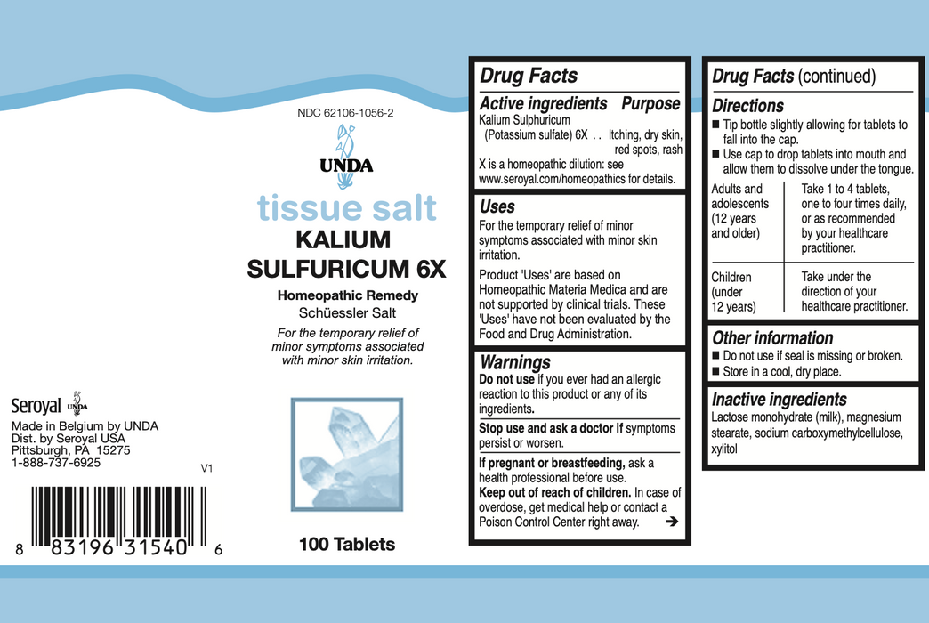 Kalium Sulfuricum 6X (100 Tablets)-Vitamins & Supplements-UNDA-Pine Street Clinic