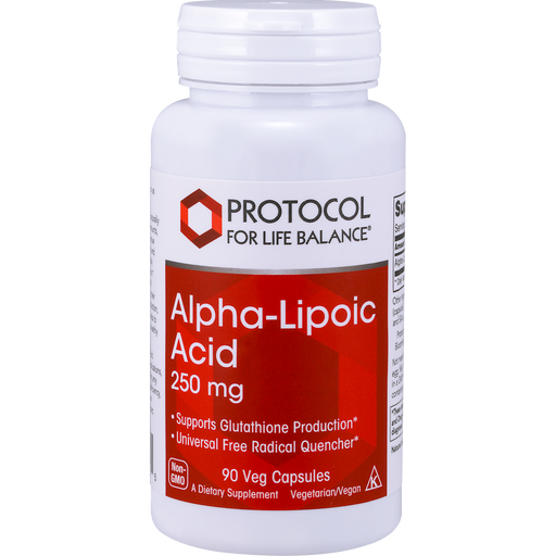 Alpha Lipoic Acid (250 mg) (90 Capsules)-Protocol For Life Balance-Pine Street Clinic