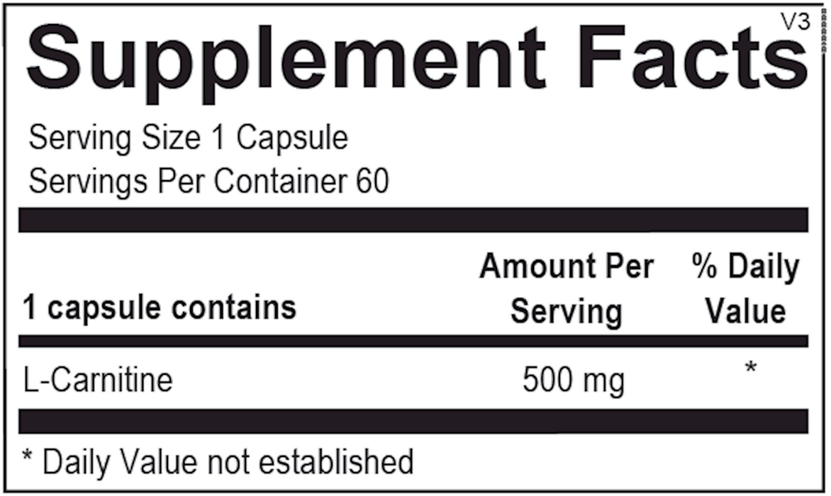 L-Carnitine (60 Capsules)