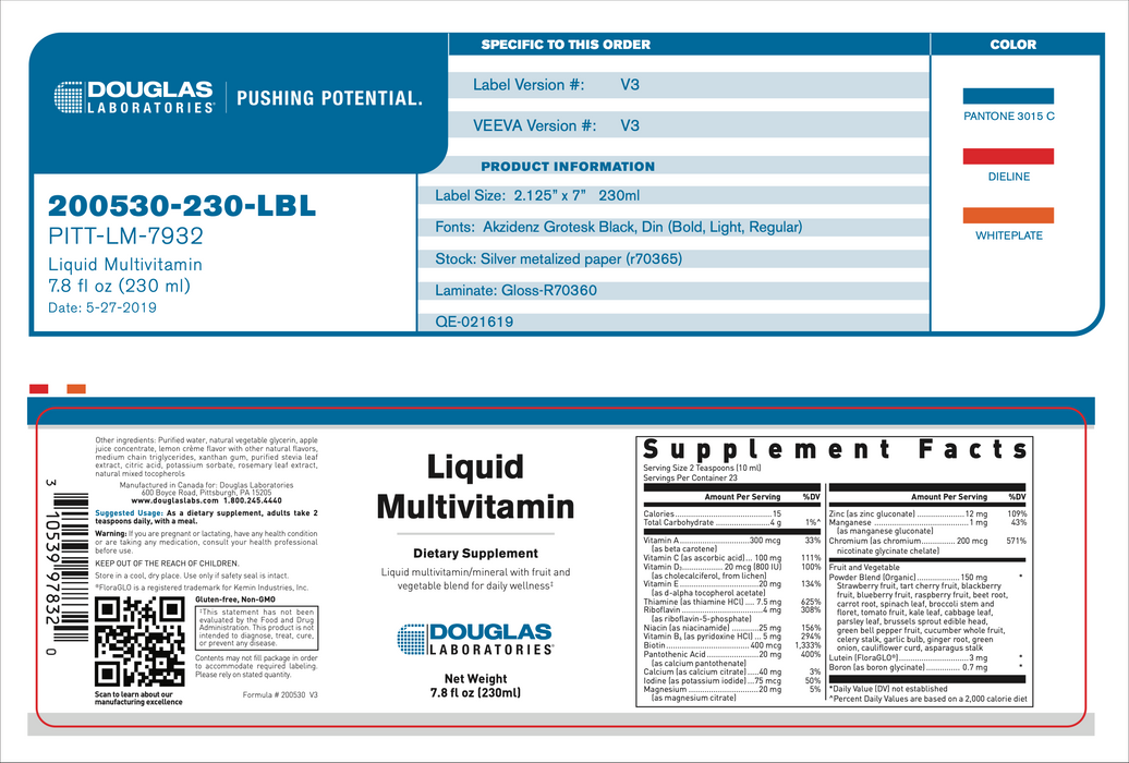Liquid Multivitamin (230 ml)-Vitamins & Supplements-Douglas Laboratories-Pine Street Clinic