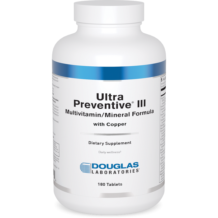 Ultra Preventive III with Copper (180 Tablets)-Vitamins & Supplements-Douglas Laboratories-Pine Street Clinic