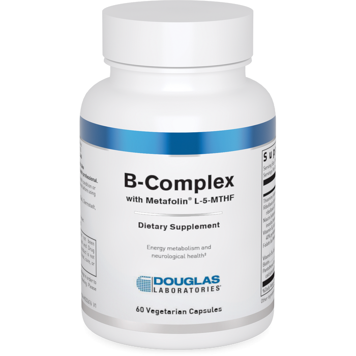 B-Complex with Metafolin and L-5-MTHF (60 Capsules)-Vitamins & Supplements-Douglas Laboratories-Pine Street Clinic