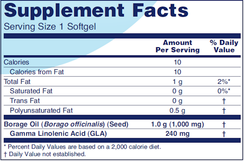 Borage Oil (60 Softgels)