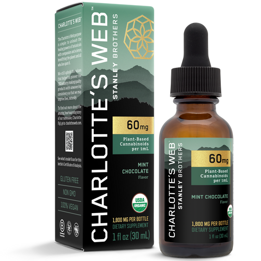 Full Spectrum Extract (Mint Chocolate) (60 mg)-Vitamins & Supplements-Charlotte's Web-30 ml (1 ounce)-Pine Street Clinic