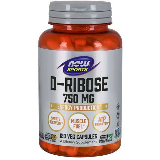 D-Ribose (750 mg)-Vitamins & Supplements-NOW-120 Capsules-Pine Street Clinic