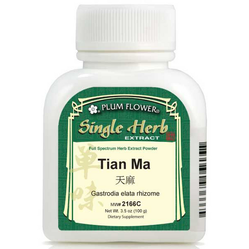 Tian Ma (Gastrodia elata rhizome) Extract Powder (100 Grams)-Chinese Formulas-Plum Flower-Pine Street Clinic