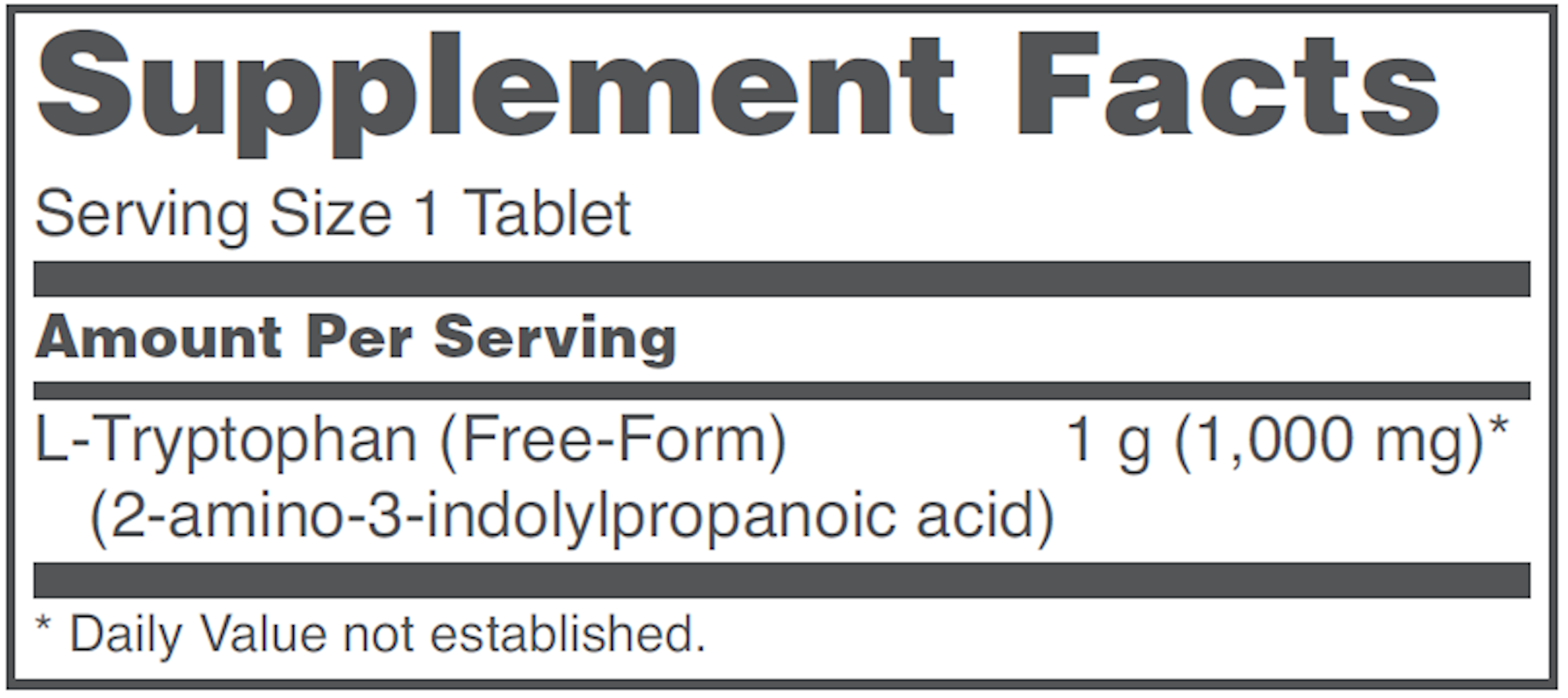 Protocol For Life Balance - L-Tryptophan (1000 mg) - 60 Tablets — Pine ...