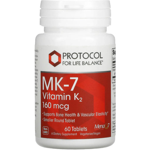 K2 MK-7 & D3 (60 Capsules)-Vitamins & Supplements-Protocol For Life Balance-Pine Street Clinic