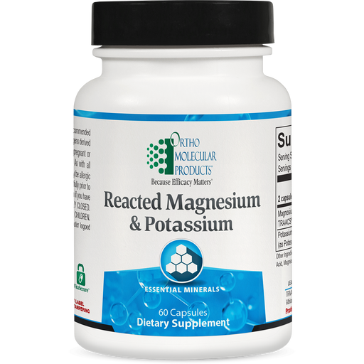 Reacted Magnesium & Potassium (60 Capsules)-Vitamins & Supplements-Ortho Molecular Products-Pine Street Clinic